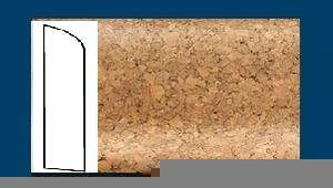 Плинтус пробковый ArtCorkDesing С 106 (Колер 8) 10х60х910 мм в Перми
