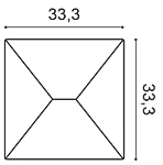 Декоративная панель Orac W106 (33.3x33.3x2.9 см) в Перми