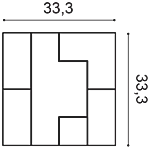 Декоративная панель Orac W103 (33.3x33.3x2.5 см) в Перми