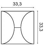 Декоративная панель Orac W107 (33.3x33.3x2.9 см) в Перми
