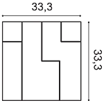 Декоративная панель Orac W102 (33.3x33.3x2.5 см) в Перми