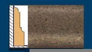 Плинтус пробковый ArtCorkDesing С 103 (Колер 7) 12х65х910 мм в Перми