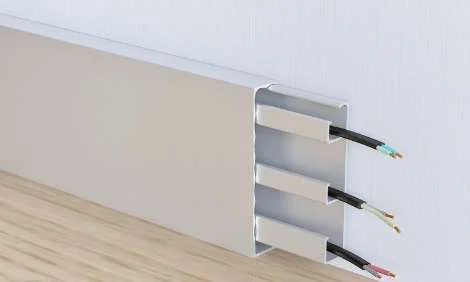 Алюминиевый плинтус Fezard Кабельный ALP-G80 Алюминий 80*15*2500 мм в Перми