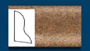 Плинтус пробковый ArtCorkDesing С 102 (Колер 9) 20x40x910 мм в Перми