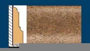 Плинтус пробковый ArtCorkDesing С 104 (Колер 9) 12x40x910 мм в Перми