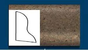 Плинтус пробковый ArtCorkDesing С 102 (Колер 7) 20x40x910 мм в Перми