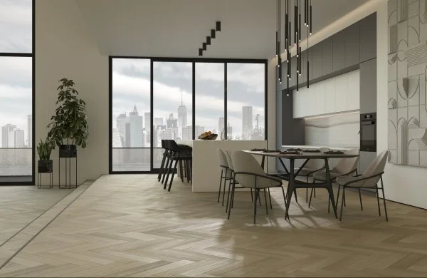 Паркетная доска Quartz Parquet Английская Ёлка Дуб Лимба 33-405 в Перми