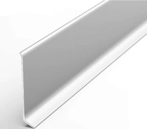 Алюминиевый плинтус Bonkeel ПЛ60 501л Серебро Люкс (58,5х11,2х2500мм) в Перми