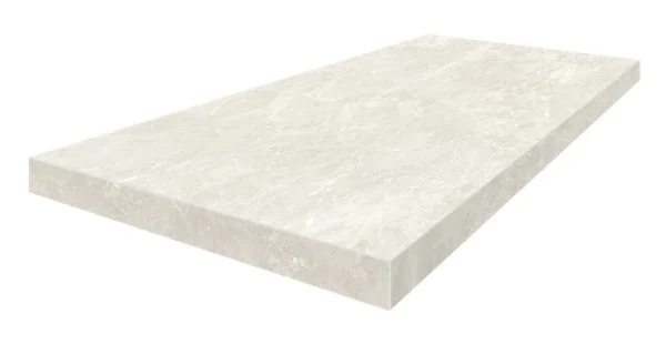 Керамогранит Coliseum Да Винчи Уайт Ступень угловая левая (Натуральный, 33х60) в Перми