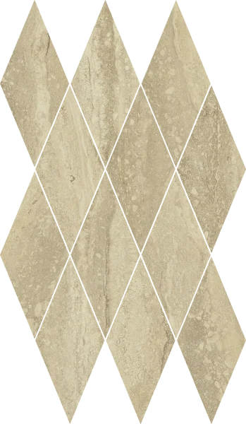 Керамогранит Italon Шарм Эдванс Травертино 28х48 мозаика Даймонд (Люкс) в Перми
