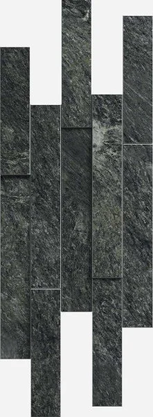 Керамогранит Italon Скайфолл Неро Брик 3D (Патинированная, 28х78) в Перми