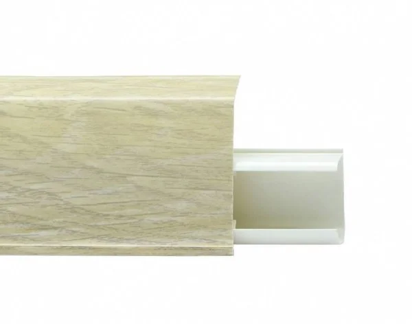 Пластиковый плинтус Royce №508 Серый Опем (55х23х2200мм) в Перми