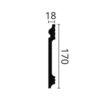 Плинтус NMC Wallstyl FL17 (170х18х2000 мм) в Перми