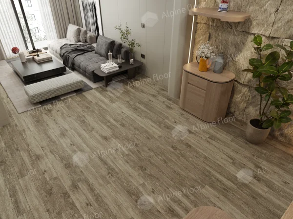 Каменно-полимерная плитка Alpine Floor Grand Sequoia Village Венге Грей ECO 11-807 4мм, 43 класс в Перми
