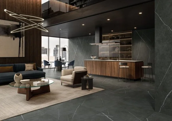 Керамогранит Italon Метрополис Империал Блэк 120х278 (Натуральная и Реттифицированная) в Перми