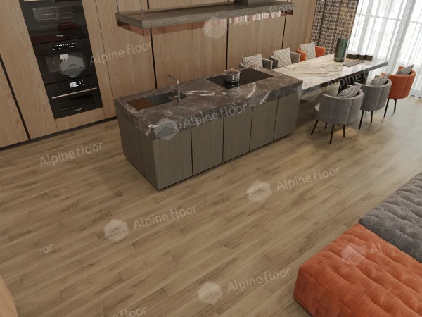 Каменно-полимерная плитка Alpine Floor Grand Sequoia Village Вайпуа ECO 11-1907 4мм, 43 класс в Перми