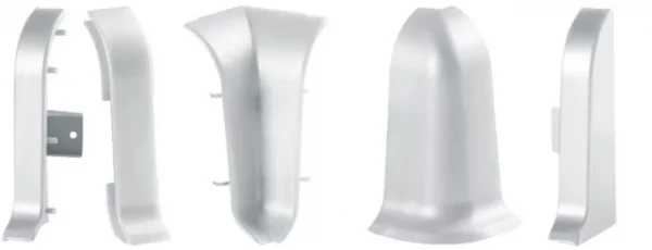 Соединитель для плинтуса ALP-C43 Серебро (ПВХ) в Перми