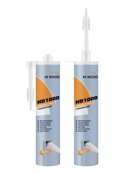 Монтажно-стыковочный клей HiWood HD1000 Белый 280 ml в Перми