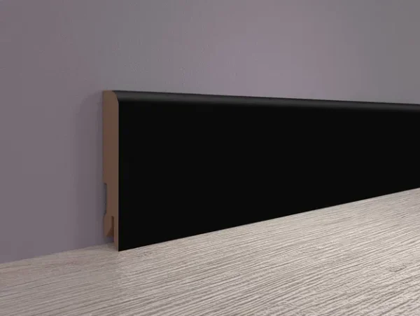 Плинтус MDF Bonkeel 24032 Чёрный Софт (100х16х2400 мм) в Перми