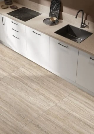 Керамогранит Vitra CityStone Травертин Линейный 60х120 (Натуральная и Реттифицированная) в Перми