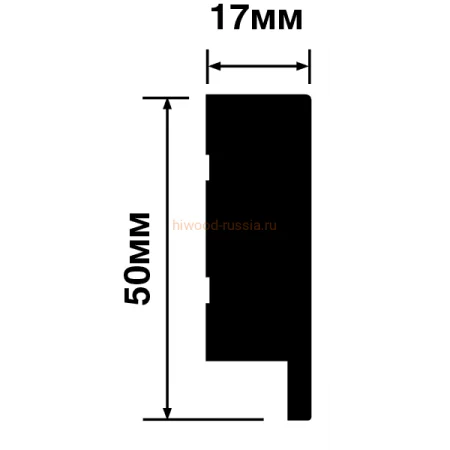 Финишный молдинг LF1 GR15K (50х17х2700мм) в Перми