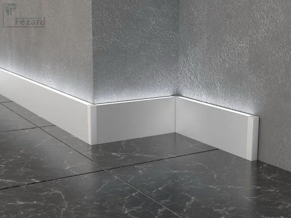 Алюминиевый плинтус Fezard Кабельный ALP-G80-LA Алюминий 80*15*2500 мм в Перми