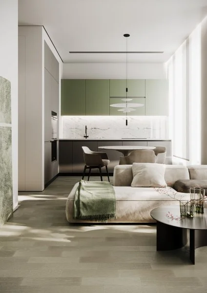 Паркетная доска Quartz Parquet Штучный паркет Дуб Лунный 44-1258-08 в Перми