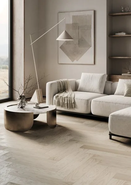 Паркетная доска Quartz Parquet Английская Ёлка Дуб Песочный 33-408 в Перми