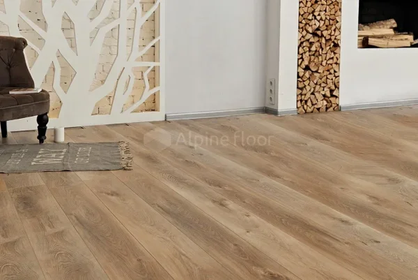 Кварц-виниловая плитка Alpine Floor Premium XL Дуб Природный Изысканный ЕСО 7-6, 8 мм. 43 класс в Перми