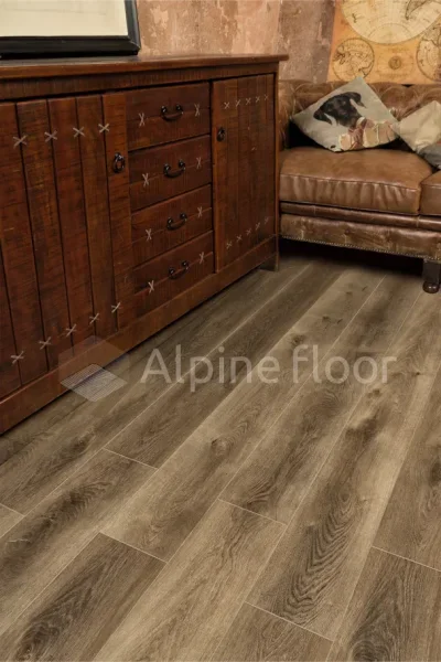 Кварц-виниловая плитка Alpine Floor Premium XL Дуб Коричневый ЕСО 7-9, 8 мм. 43 класс в Перми
