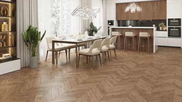 Кварц-виниловая плитка Alpine Floor Chevron Гевуина ECO 20-10 (2,5 мм. 43 класс) в Перми