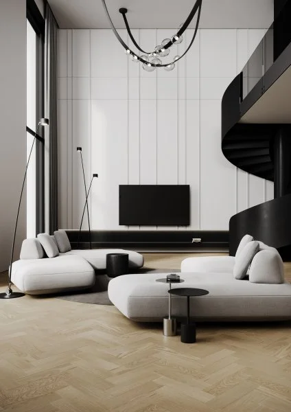 Паркетная доска Quartz Parquet Штучный паркет Дуб Бисквитный 44-1258-07 в Перми