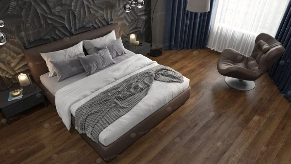 Кварц-виниловая плитка Alpine Floor Premium XL Дуб Шоколадный ЕСО 7-18, 8 мм. 43 класс в Перми