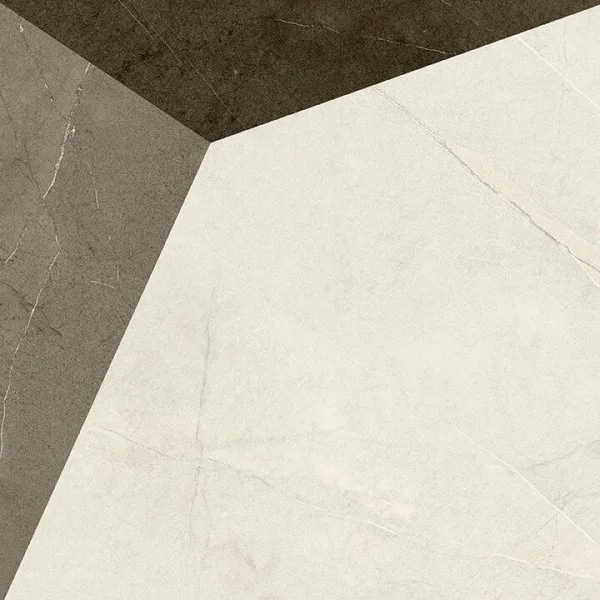 Керамогранит Coliseum Фьямма Уайт Вставка Фрэйм 60х60 (Натуральный и Реттифицированный) в Перми