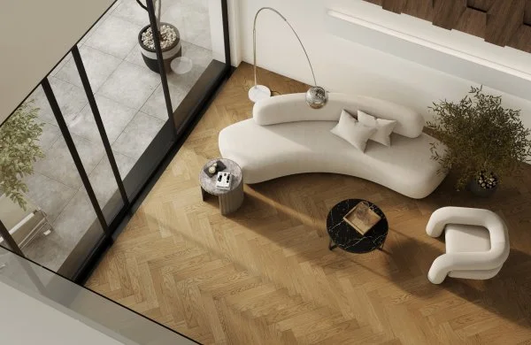 Паркетная доска Quartz Parquet Английская Ёлка Дуб Рустикальный 33-410 в Перми