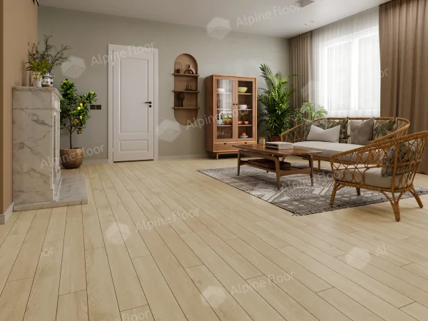 Каменно-полимерная плитка Alpine Floor Grand Sequoia Village Камфора ECO 11-507 4мм, 43 класс в Перми