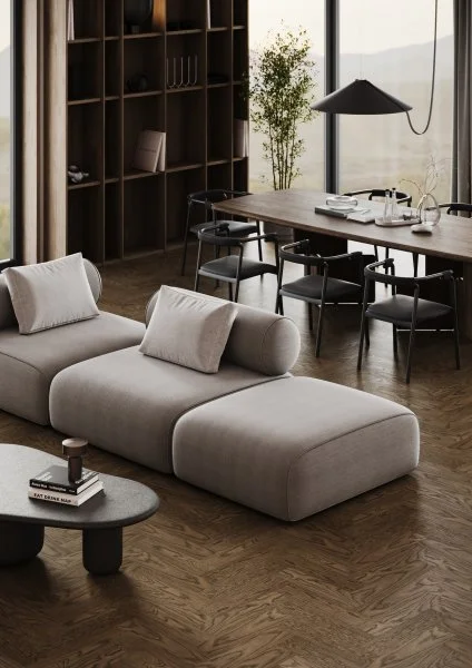 Паркетная доска Quartz Parquet Штучный паркет Дуб Брауни 44-413 в Перми