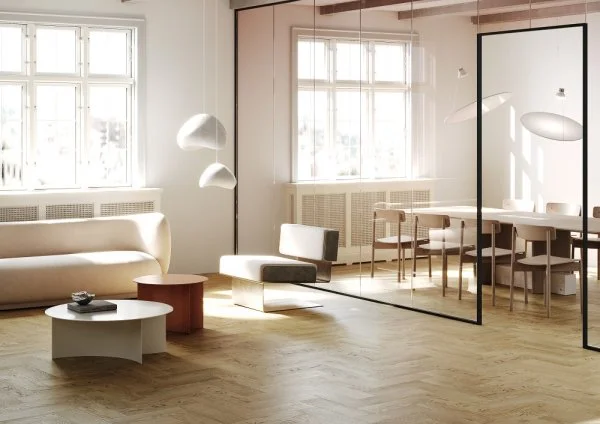 Кварц-виниловая плитка Fargo Herringbone 44-5003-4 Дуб Неаполь в Перми