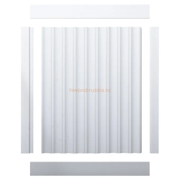 Финишный молдинг LF124A NP правый белый (42х12х2700мм) в Перми