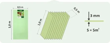 Подложка Солид 3мм листовая (5м2) в Перми