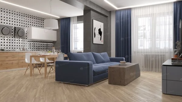 Каменно-полимерная плитка Alpine Floor Sequoia Секвойя Коньячная ECO 6-2, 4мм 43 класс в Перми