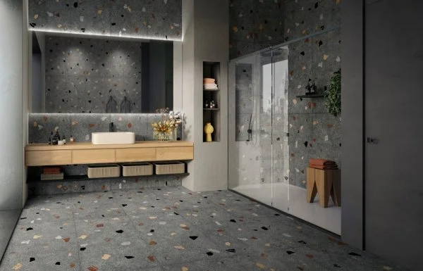 Керамогранит Coliseum Палладио Блэк 60х120 (Натуральный и Реттифицированный) в Перми