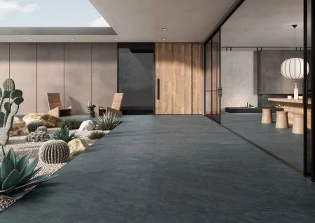 Керамогранит Vitra QuarStone Антрацит 60х60 (Натуральная и Реттифицированная) в Перми