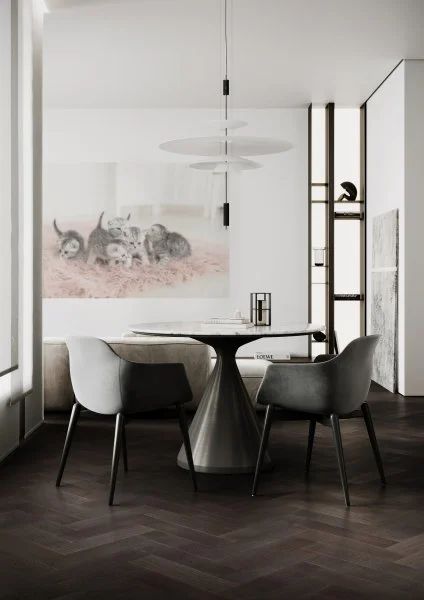 Паркетная доска Quartz Parquet Штучный паркет Дуб Смоляной 44-1258-01 в Перми