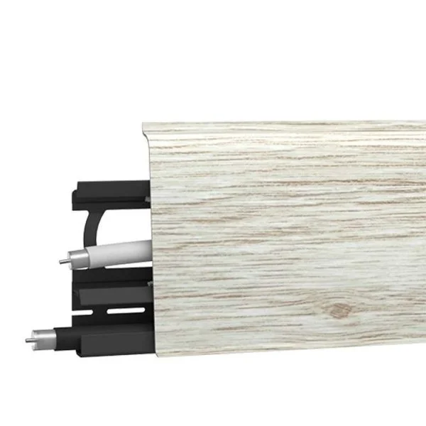 Плинтус пластиковый Arbiton INDO70 135 Дуб Платиновый 2,5 м в Перми