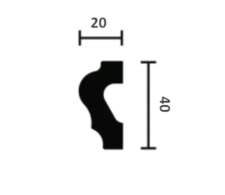 Молдинг NMC Wallstyl WL2 (40х20х2000 мм) в Перми