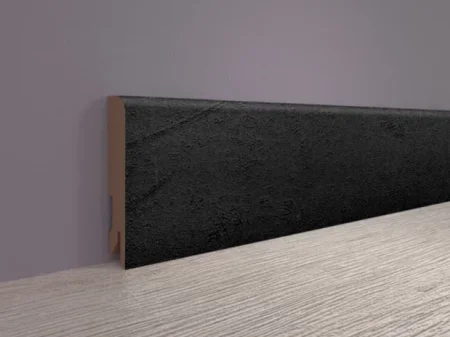 Плинтус MDF Bonkeel 24034 Чёрный Лофт (80х16х2400 мм) в Перми