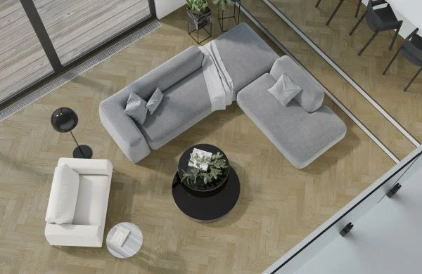 Паркетная доска Quartz Parquet Английская Ёлка Дуб Карельский 33-419 в Перми