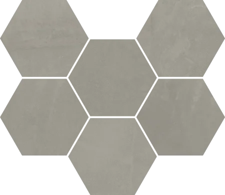 Керамогранит Italon Континуум Айрон Мозаика Гексагон (Натуральная 25х29) в Перми
