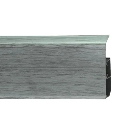 Пластиковый плинтус Royce №333 Серебристый Жемчуг (80х24х2200мм) в Перми